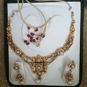 Necklace and Earrings